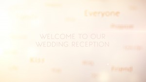 素材No.68「ようこそ結婚披露宴へ」WELCOME TO OUR WEDDING RECEPTION